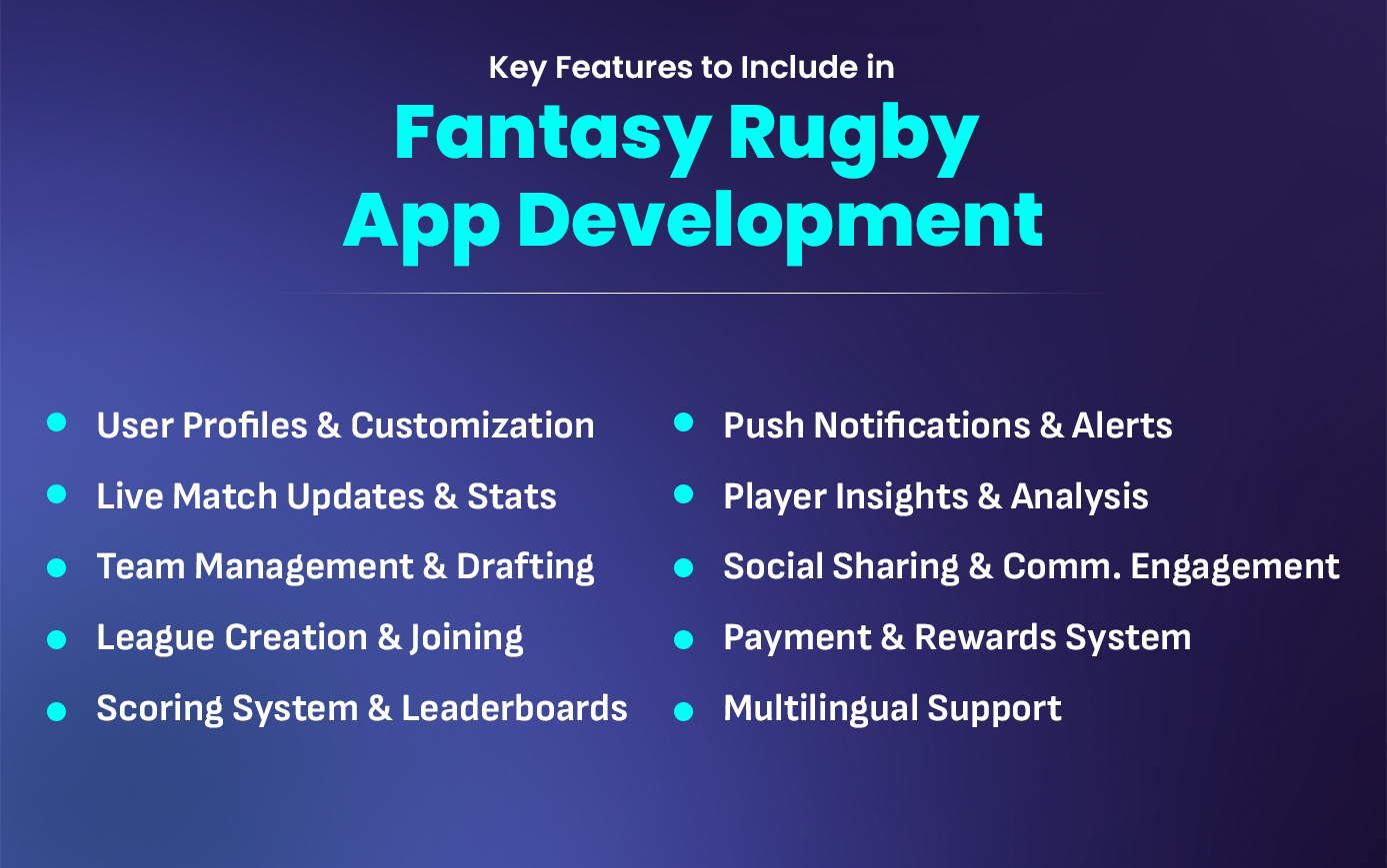 Fantasy Rugby App Development