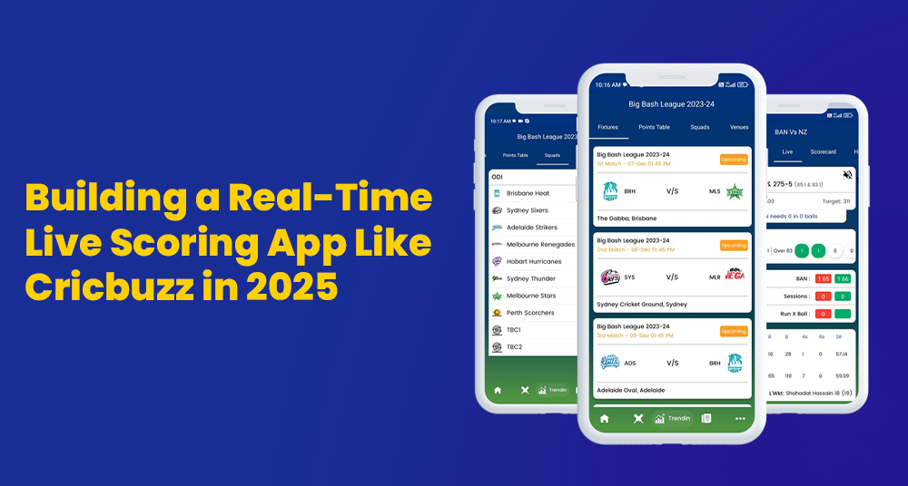 Live Scoring App Like Cricbuzz