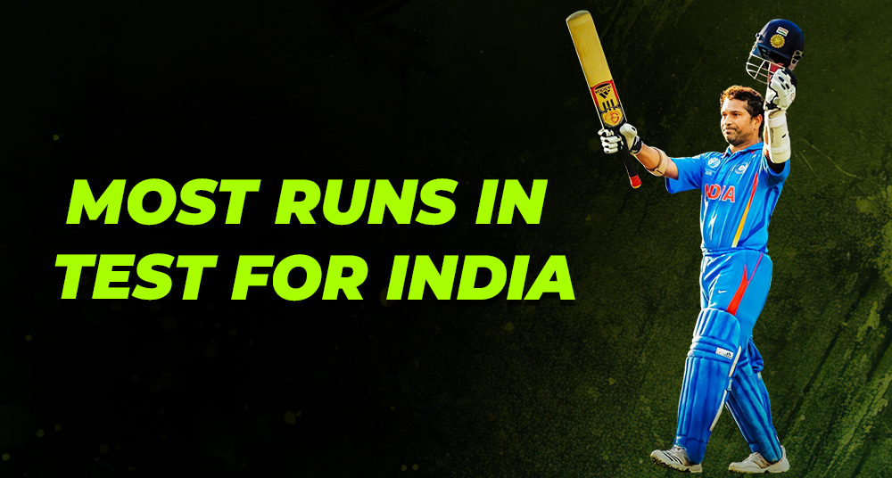 Most Runs in Test for India
