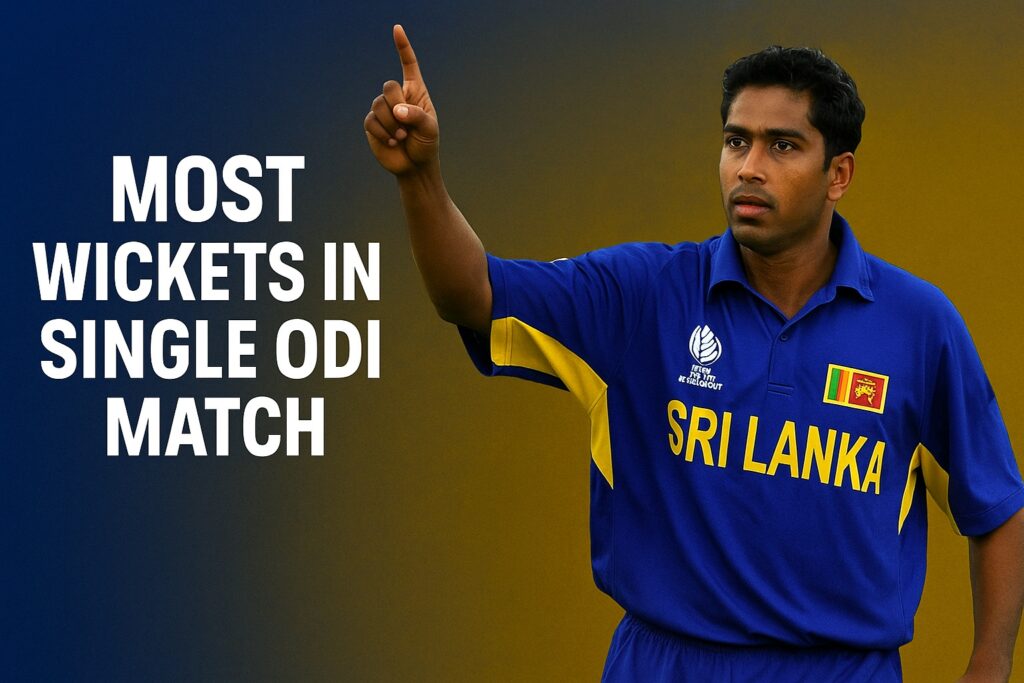 most wickets in single odi match