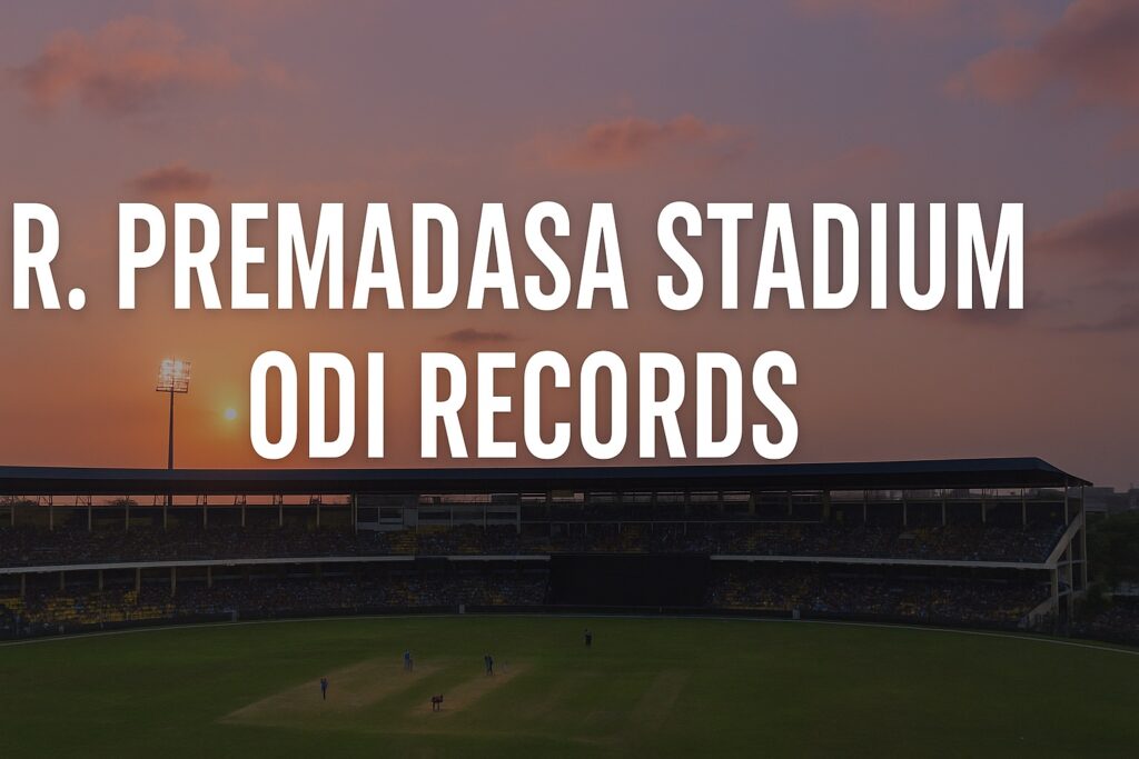 R. Premadasa Stadium ODI Records