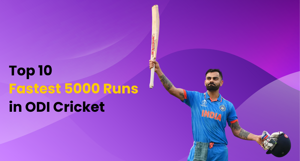 Top 10 Fastest 5000 Runs in ODI Cricket