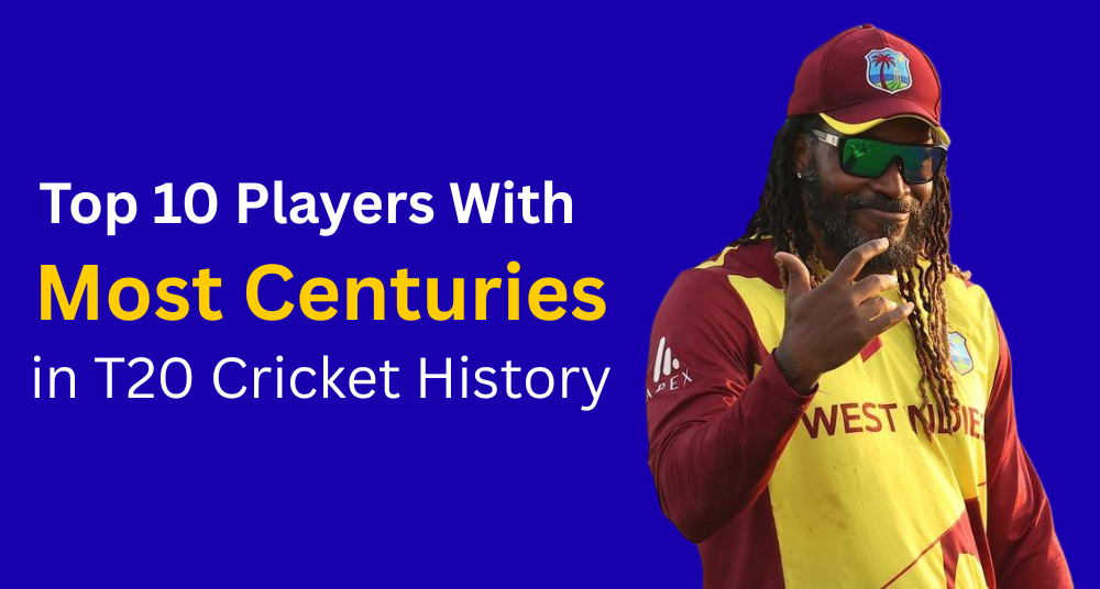 Top 10 Players Most Centuries in T20 Cricket History