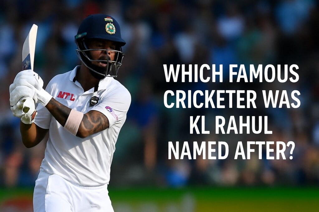 which famous cricketer was kl rahul named after?