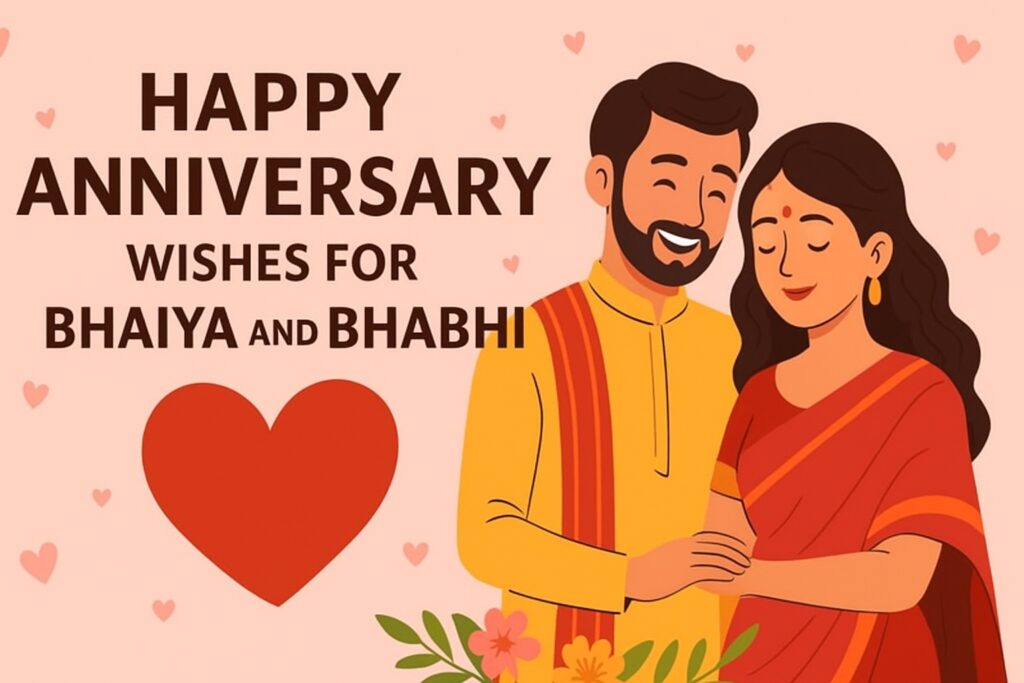 Happy Anniversary Wishes for Bhaiya Bhabhi