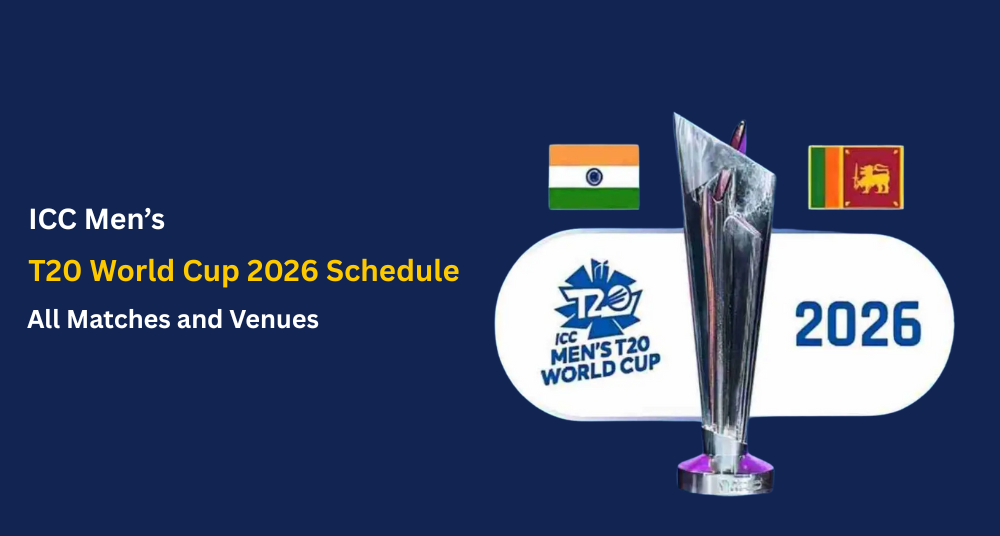 ICC Men’s T20 World Cup 2026 Schedule All Matches and Venues