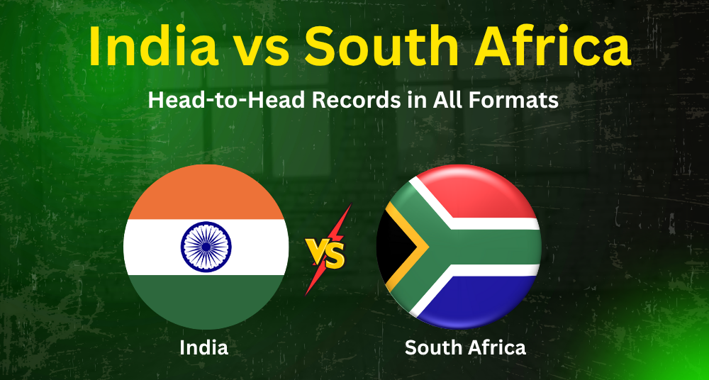 India vs South Africa Head-to-Head Records in All Formats