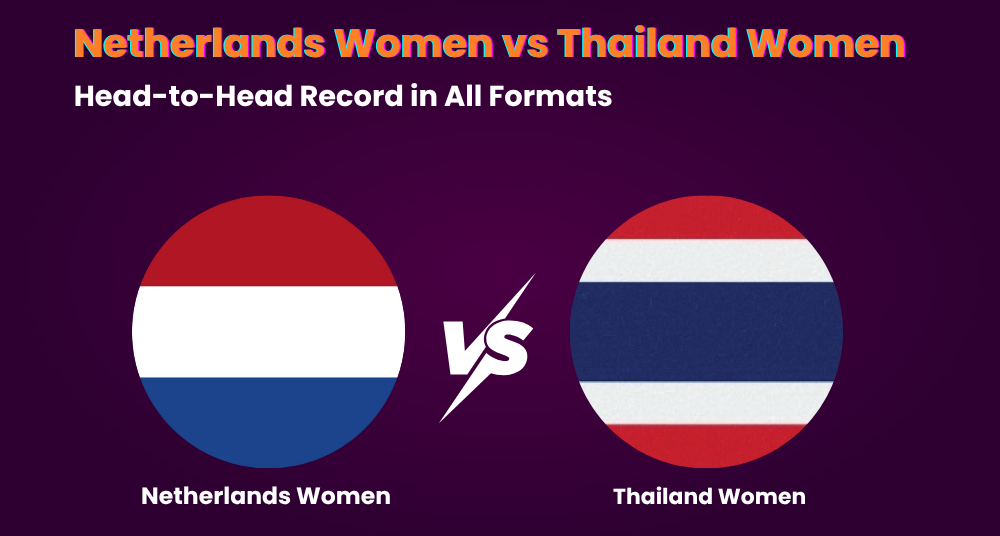 Netherlands Women vs Thailand Women Head-to-Head Record in All Formats