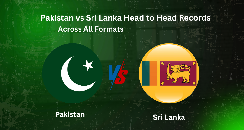 Pakistan vs Sri Lanka Head to Head Records across all formats