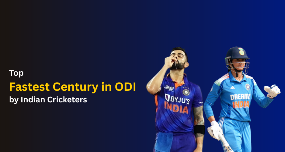 Top Fastest Century in ODI by Indian Cricketers