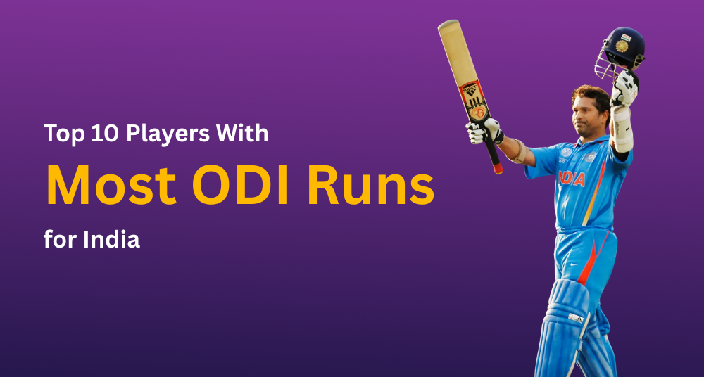 Most ODI Runs for India