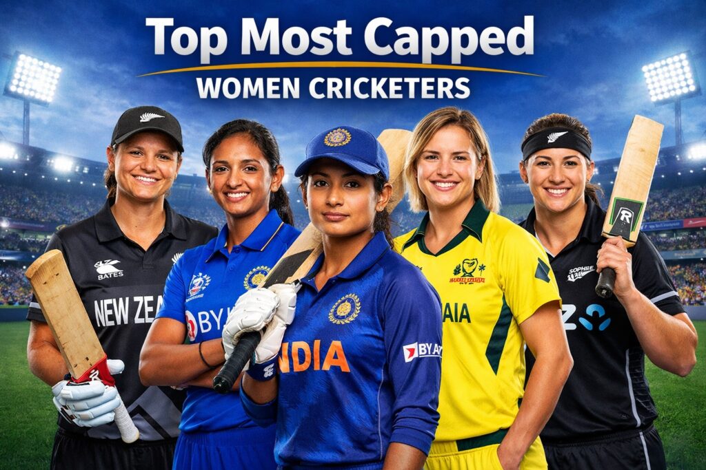 Top Most Capped Women Cricketers