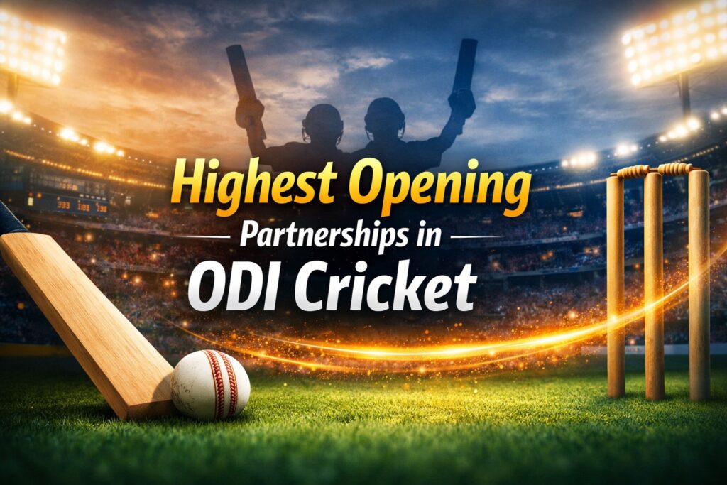 Highest Opening Partnerships in ODI Cricket