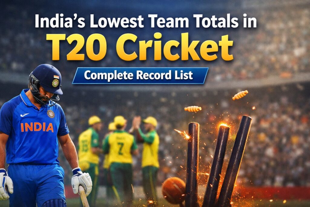 India’s Lowest Scores in T20 Cricket