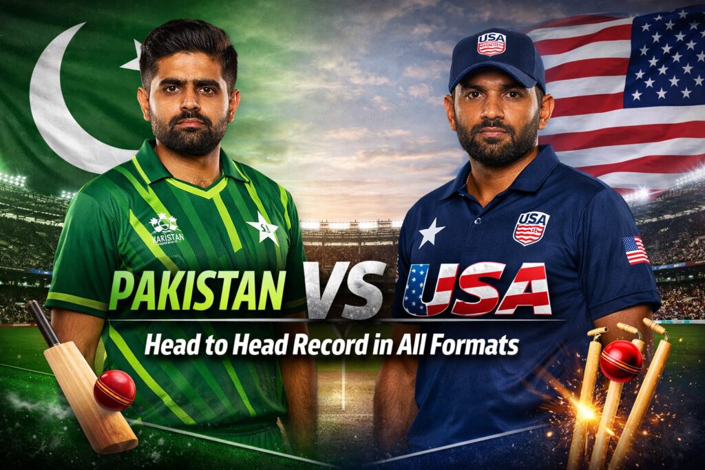 Pakistan vs USA Head to Head Record in All Formats
