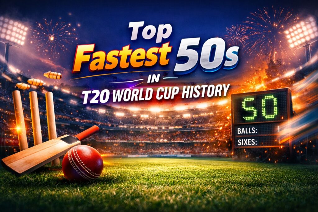 Top Fastest 50 in T20 World Cup List